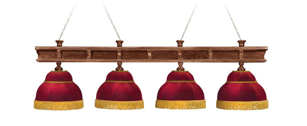 Лампа "Президент" 4 плафона - ясень