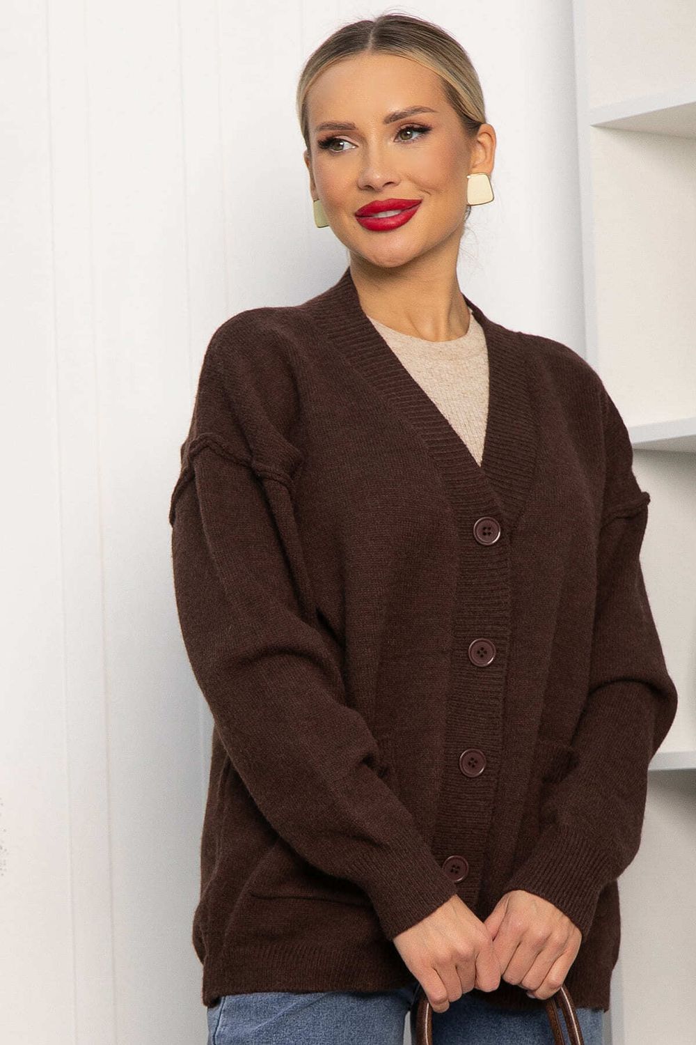 Кардиган Абелия (шоколад) Б14234-20М LT Collection