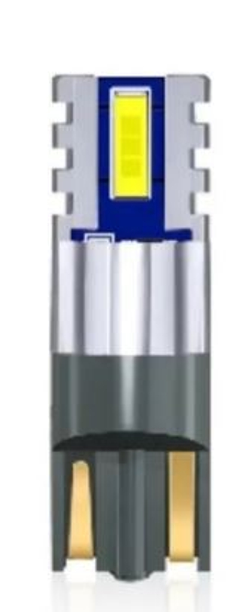 Светодиод 12-24V T10  2SMD 1860 WHITE 2,5W 6000K (БИ) (бл2шт) "PARUSAUTO" #9-30T10/2CSP/1860-2