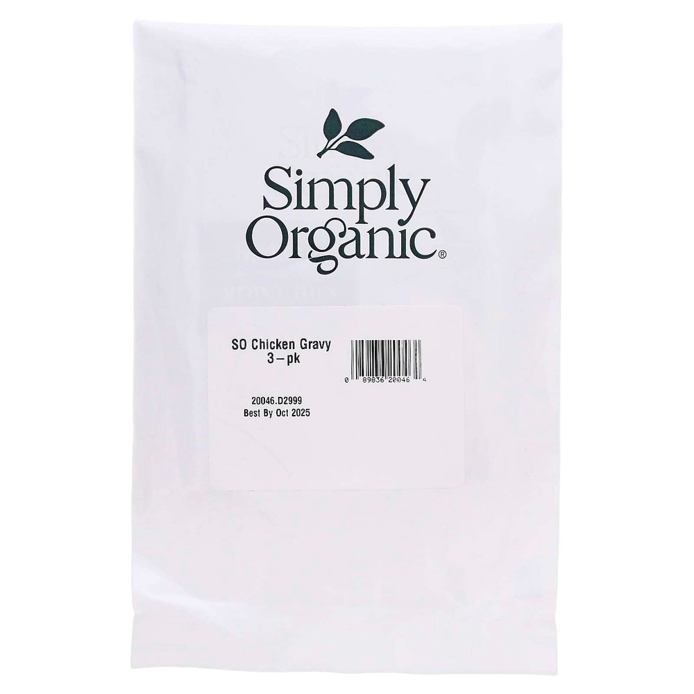 Simply Organic, смесь для курицы, 3 пакетика по 24 г (0,85 унции)