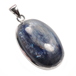 Кулон "Овал" кианит 19х28мм