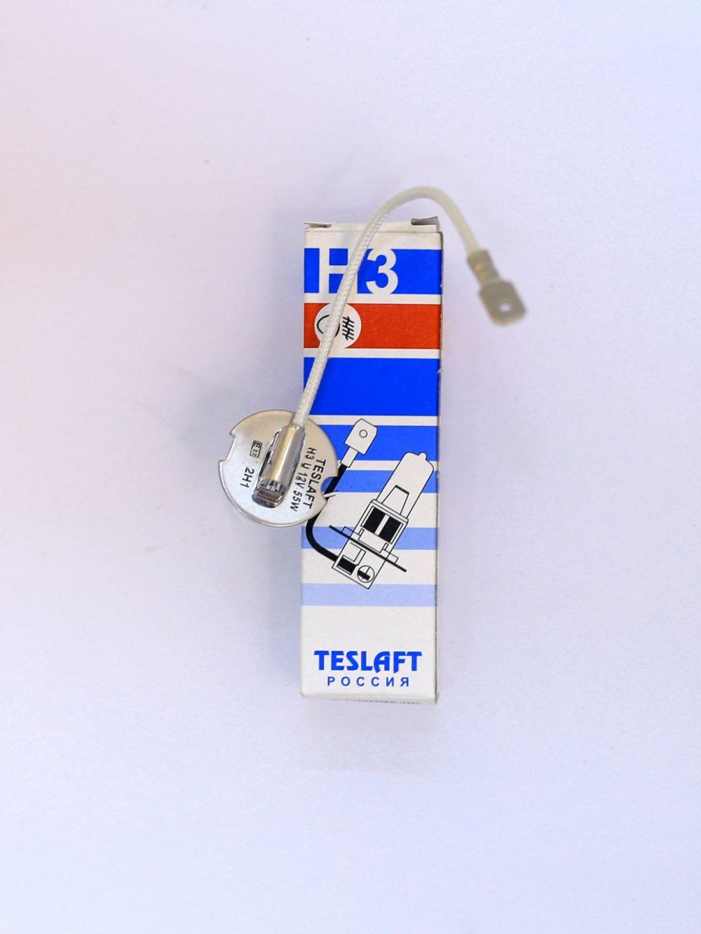Лампа галогенная Н3 12V 55W "Стандарт" 142714 TESLAFT (1шт)