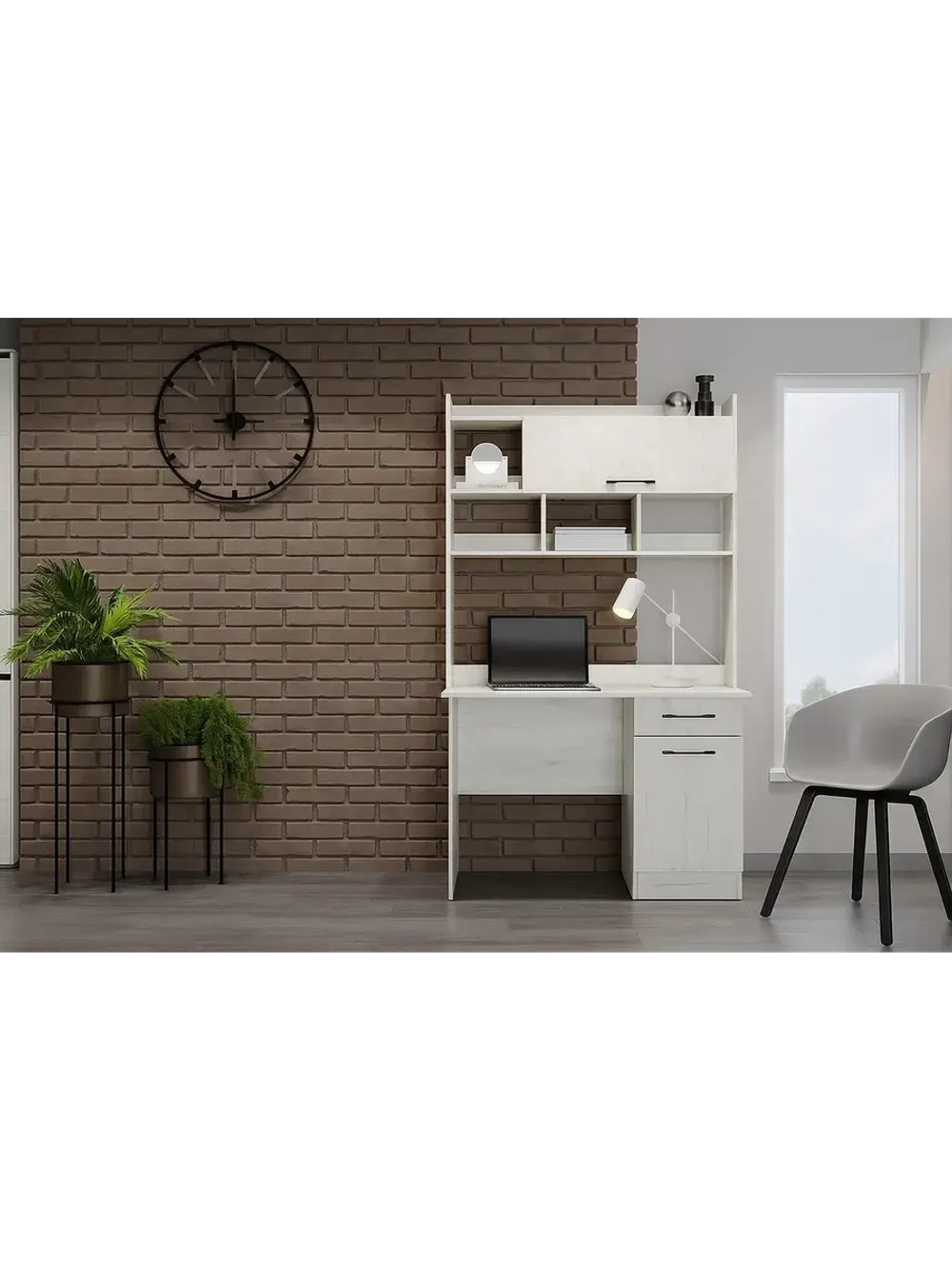 Стол компьютерный Дуб Крафт 111,8х57х188,2 см