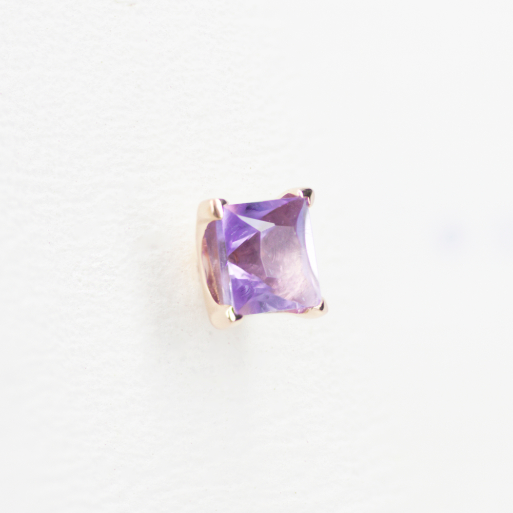 Princess prong tops with Semi-Precious stone