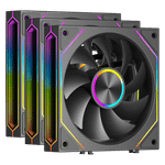 Вентилятор для корпуса PCCooler F3 X120 ARGB BK 3IN1 3x120mm 800-1800±10% RPM Black