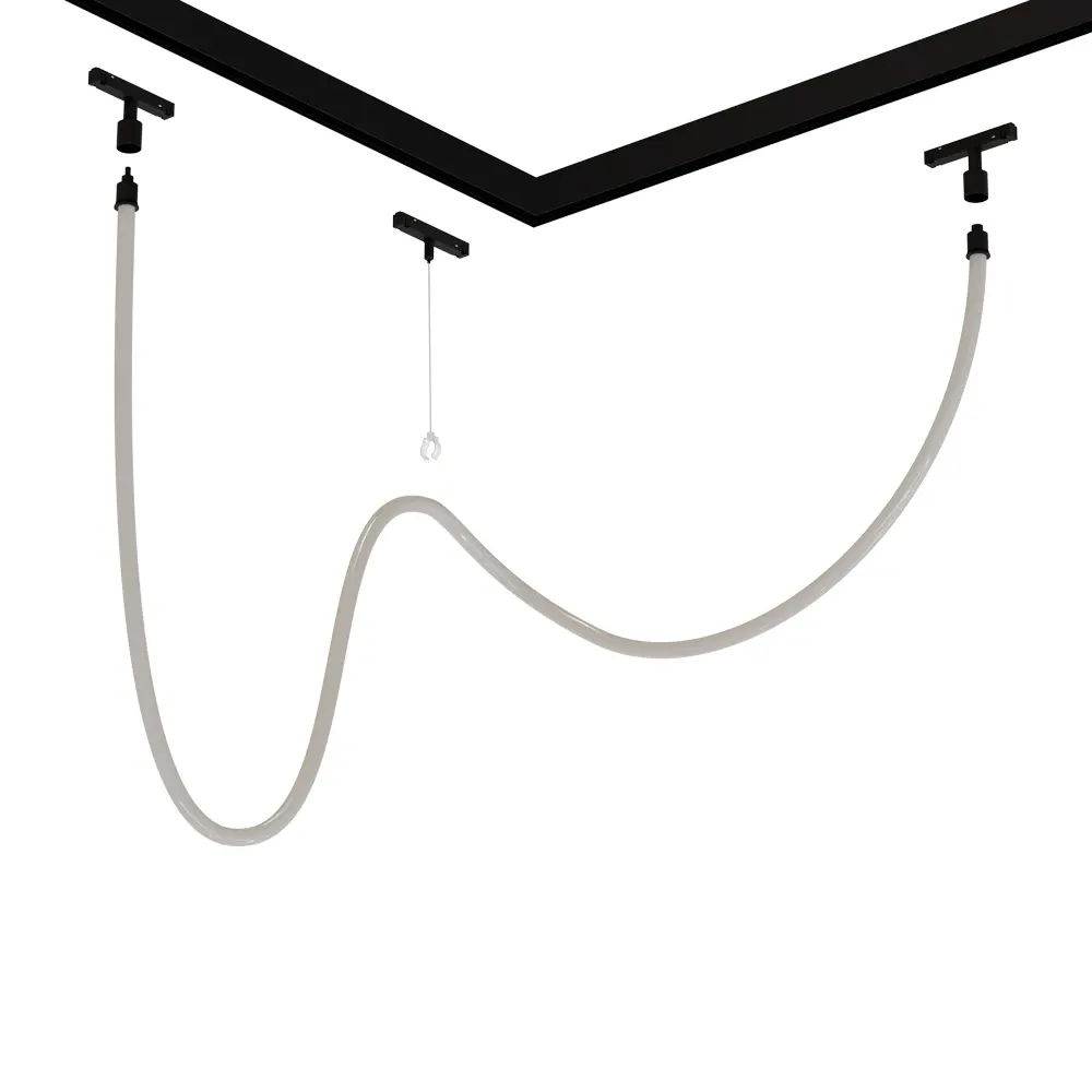 Подвес-держатель в шинопровод (трек) Linea Optima Для гибкого неона Loop