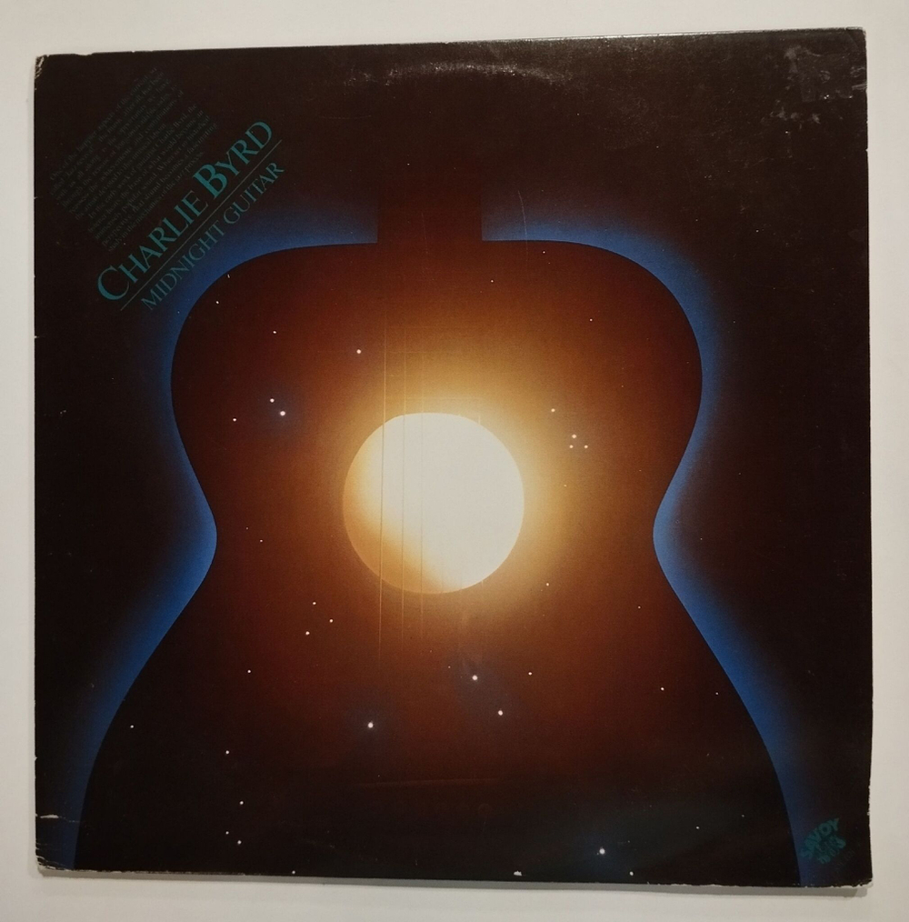 Винтажная виниловая пластинка LP Charlie Byrd Midnight Guitar (USA 1978)