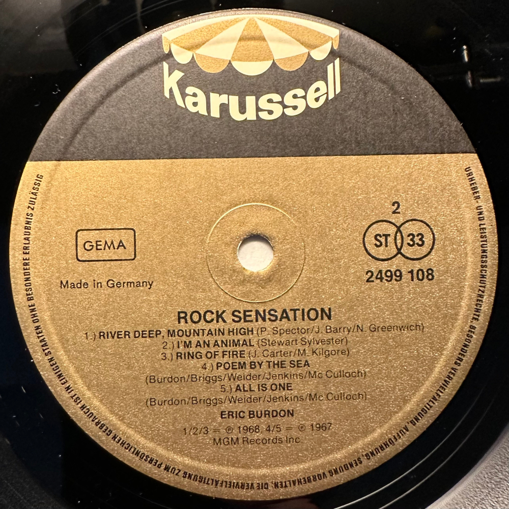 Eric Burdon - The Greatest Rock Sensation (Германия 1975г.)
