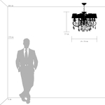 693082 Люстра подв RICERCO 8х40W E14 ЗОЛОТО