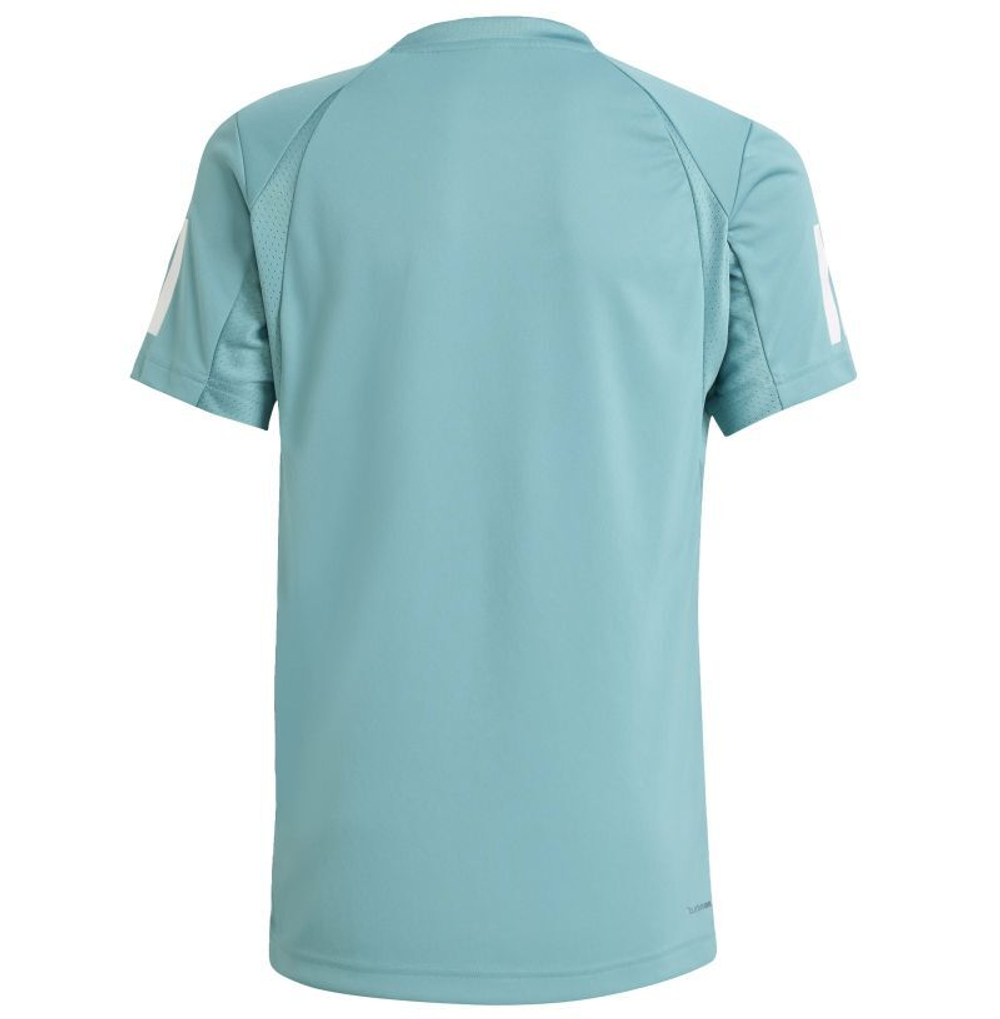 Детская теннисная футболка Adidas Club Tennis 3-Stripes - powder teal