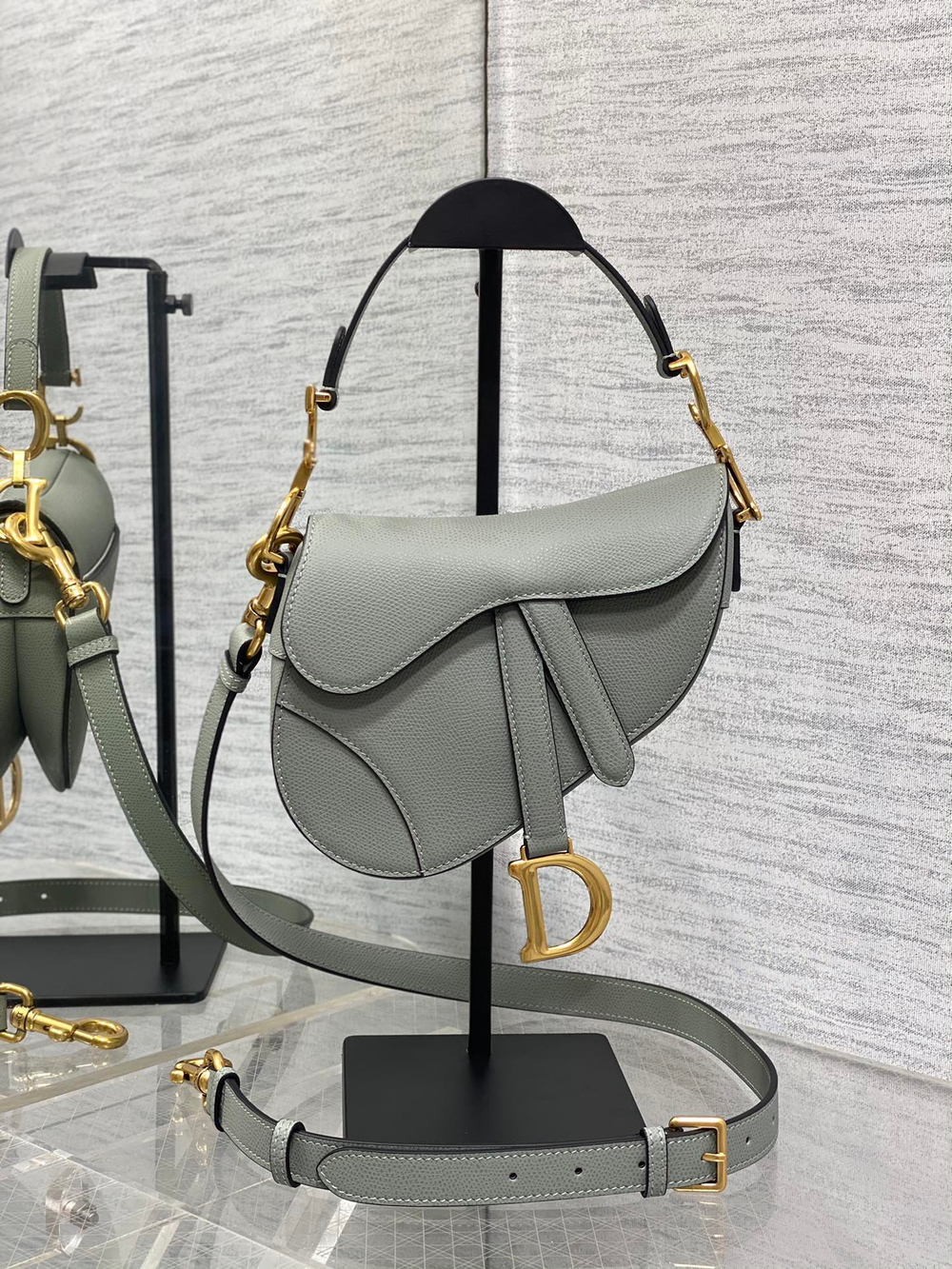 Christian Dior Small Saddle Bag with Strap