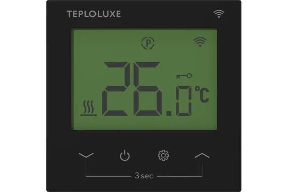 Терморегулятор Теплолюкс Pontus wi-fi черный 42137