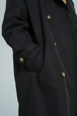 Тренч оверсайз | black