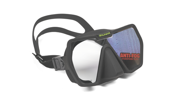Маска Salvimar DRAKE для дайвинга, черная, АНТИФОГ
