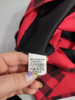 Платье в красно-черную клетку 42-44 размер