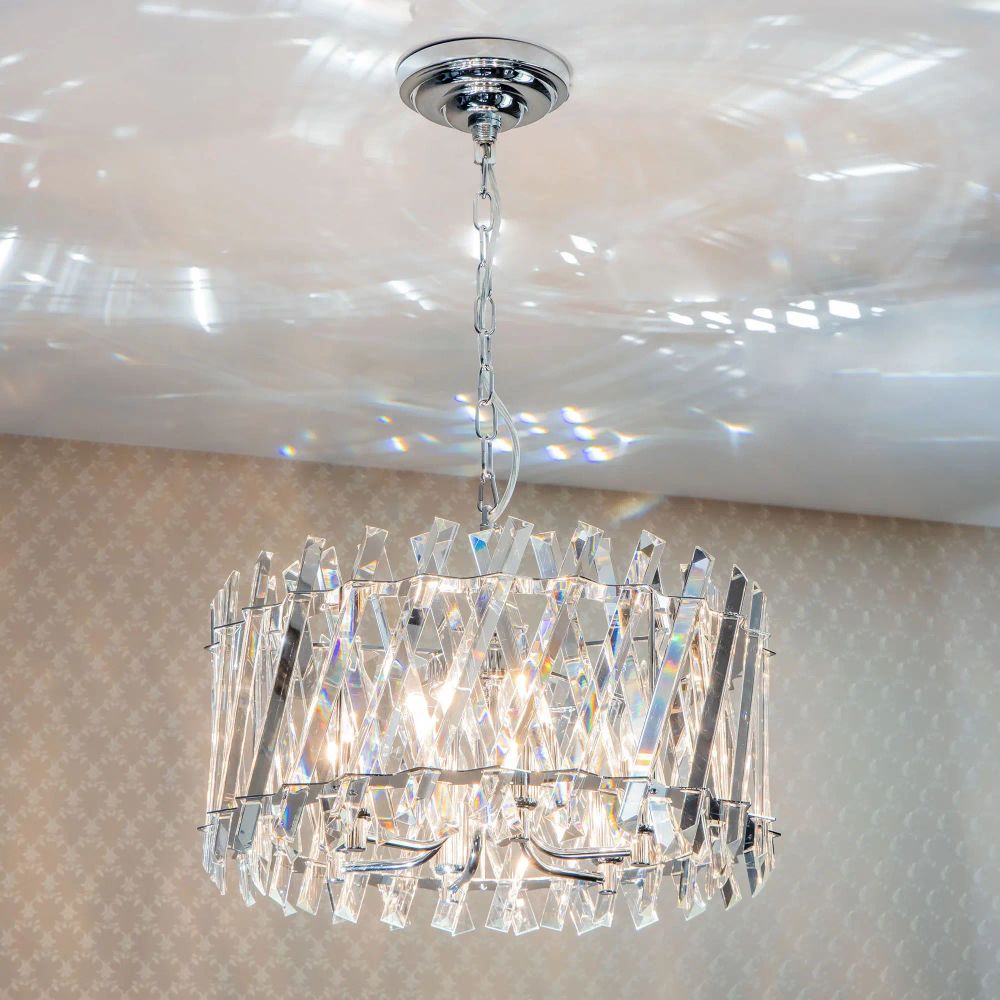 Citilux Ингвар CL334261 Люстра подвесная хрустальная Хром