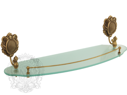 Полка с галереей 55см.  Migliore Cleopatra ML.CLE-60.720.BR бронза