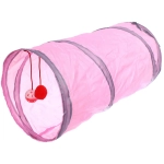 Игровой туннель для животных «МурМяу», цвет розовый, 46*25см