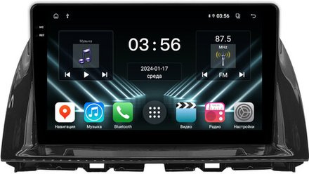 Магнитола для Mazda CX-5 2011-2017 - FarCar DX2007M монитор 10.36" IPS на Android 13, 4+64Гб, CarPlay