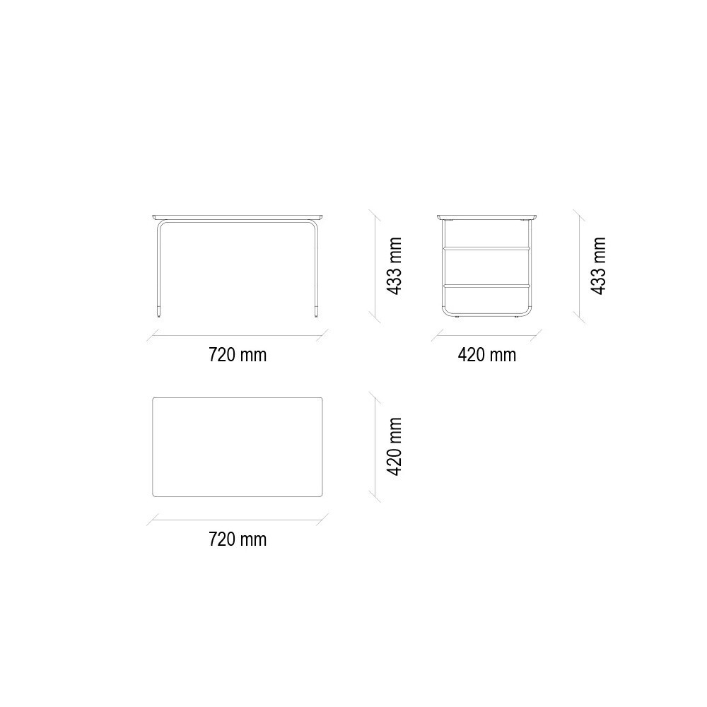Стол журнальный малый ENZA HOME LIVIA EH66850