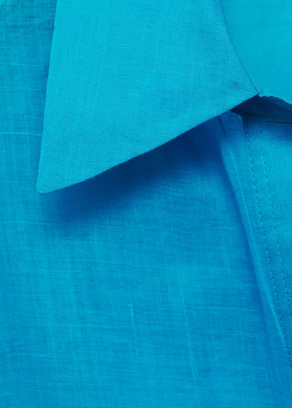 Рубашка из рами с потайными пуговицами