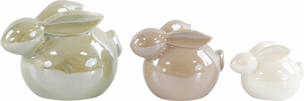 Набор 3 зайца Hoff Interieur Glossyrabbits