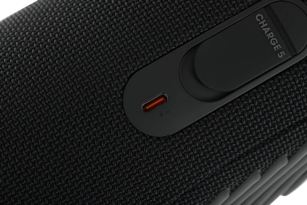 Колонка портативная JBL Charge 5, 40Вт, черный [jblcharge5blk]