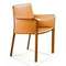 Стул с подлокотниками Barrie оранжевая кожа