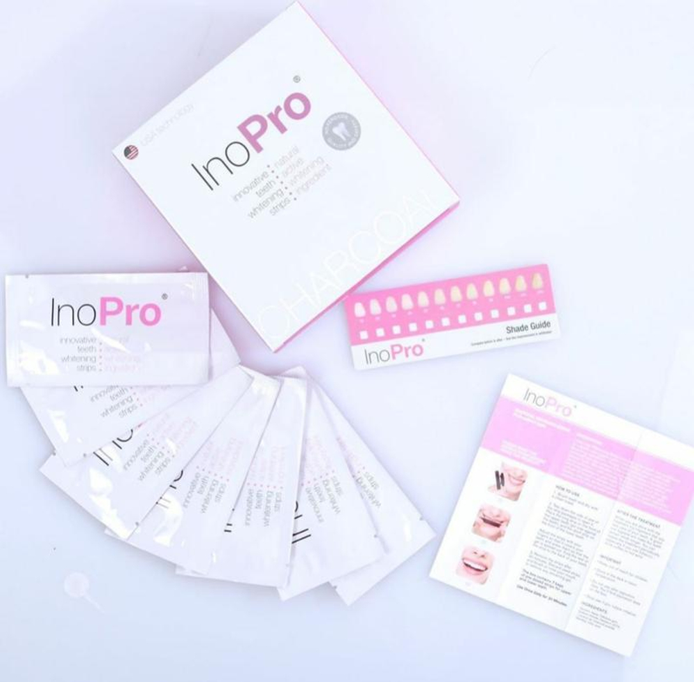 Полоски отбеливающие InoPro Charcaol Whitening Strips