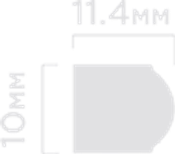 Молдинг HiWood, 10x11,4 мм
