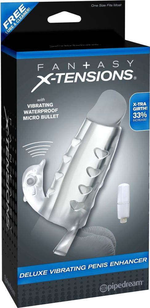 Удлинняющая насадка Fx Deluxe Vibrating Penis Enhancer