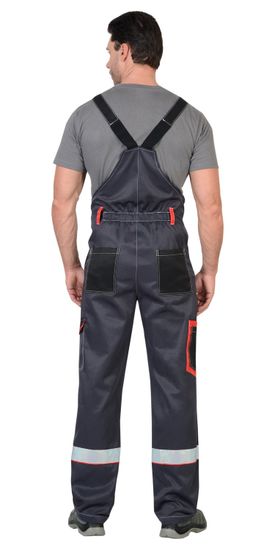 Костюм "Сириус-Полином" полукомбинезон (т.серый/черный/красный)