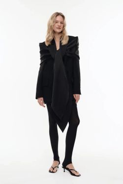 Жакет с шарфом ((Простые истины)), черный