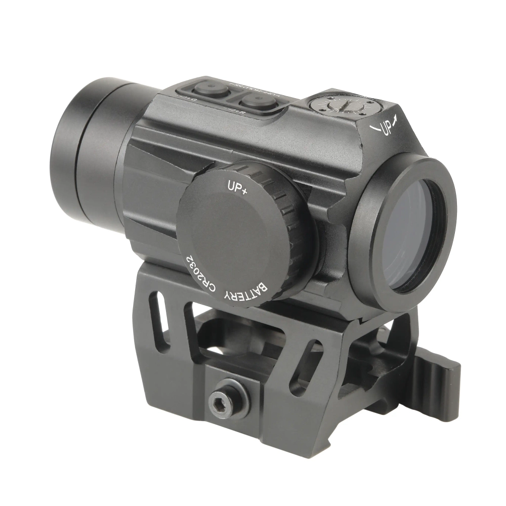 Прицел коллиматорный Veber Black Russian DOT 125 RG, вид сзади крышка батареи