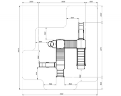 Детский комплекс Городок (Алтай) горка Н 1200 ДИК 2.01.3.01-04