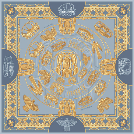 Платок «Пермский звериный стиль»