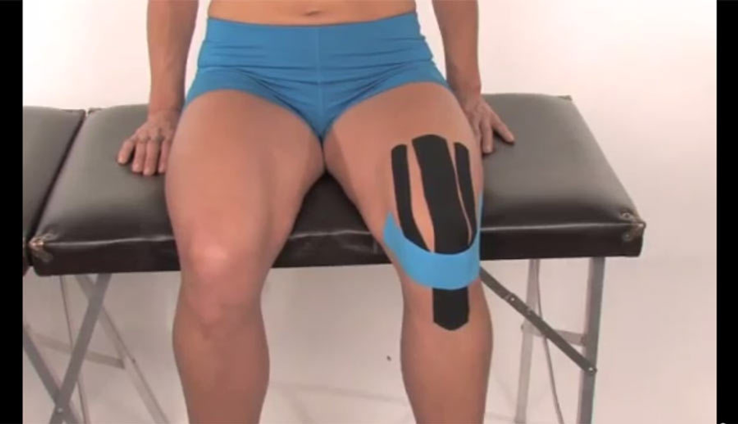 Как приклеить набор Kinesio Precut для колена