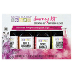 Aura Cacia, Journey To Diffusion Kit, эфирные масла, 4 флакона по 7,4 мл (0,25 жидк. унц.)