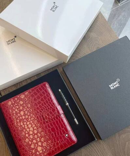 Набор Montblanc (блокнот + ручка) 23х18 см