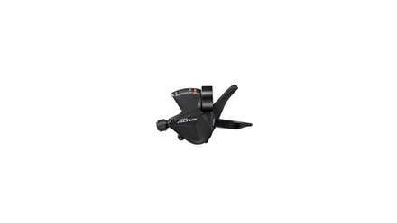 Шифтер Shimano Altus, M2010, левый, 3 скорости, индикатор, трос 1800мм, черный