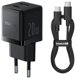 Зарядное устройство Baseus Palm USB Type-C, USB черный