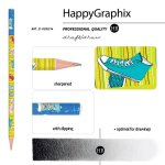 Карандаш ч/г НВ HappyGraphix "Кеды" (BrunoVisconti)