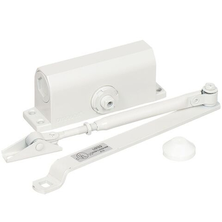 Доводчик дверной Trodos, TD-60, с фиксац, до 60 кг, 90, бел, 272028