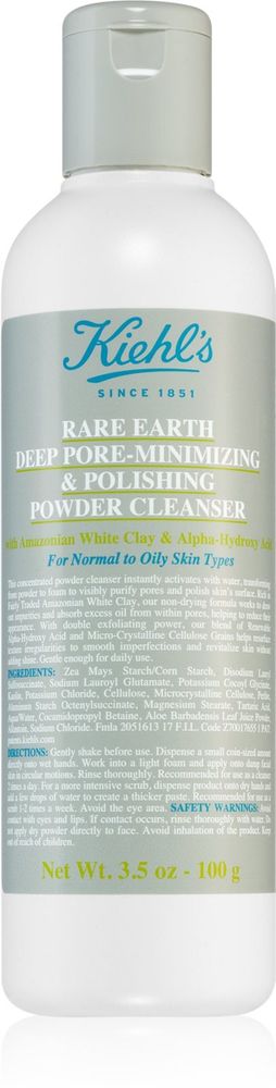 Kiehl&amp;apos;s Rare Earth Deep Pore Daily Cleanser подготовка к очистке
