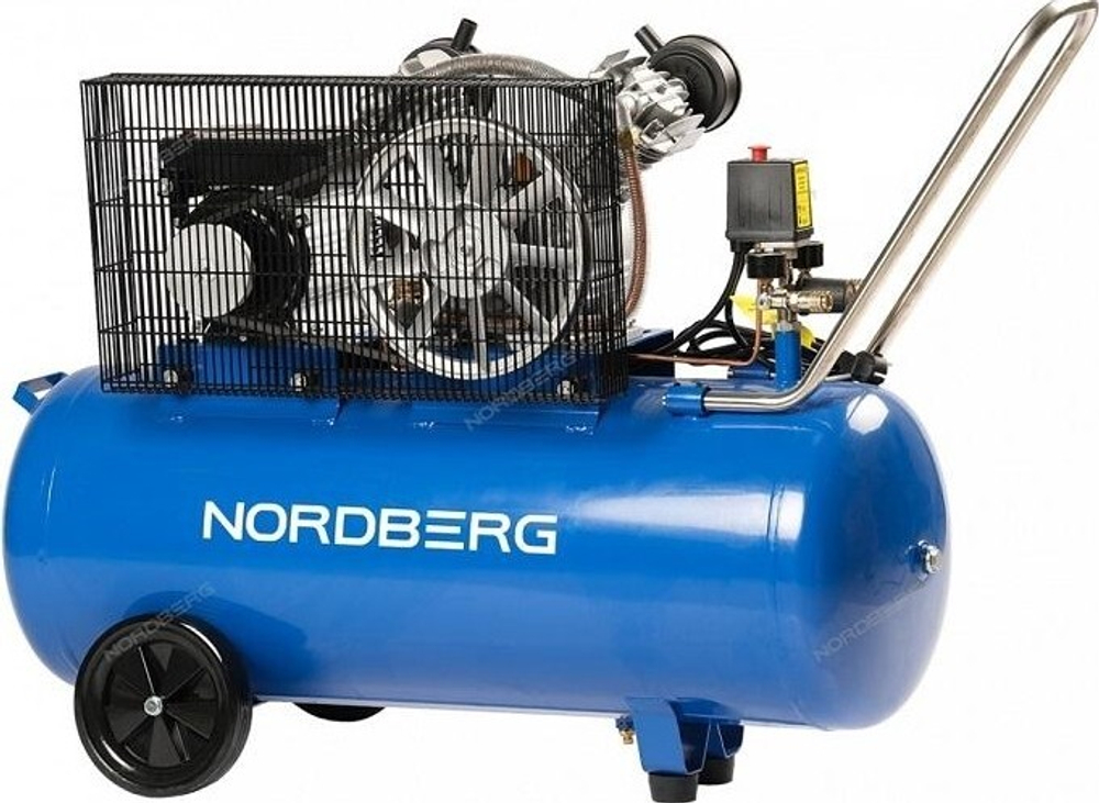Компрессор поршневой NORDBERG NCE100/360 2х ременной, чугунная головка ЦБ-00012049