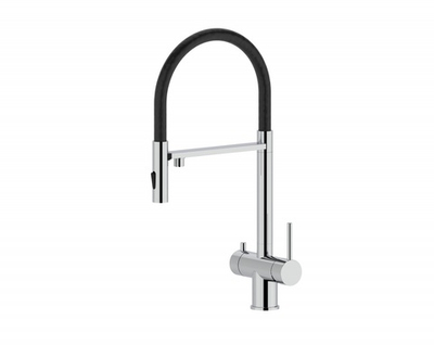 15019-L Смес. для кухни под фильт., МАГНИТ. (ХРОМ+ЧЕР.) ViEiR (10/1шт)