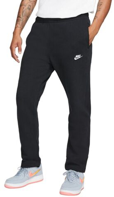 Мужские теннисные штаны Nike Sportswear Club Fleece Pants - black/black/white