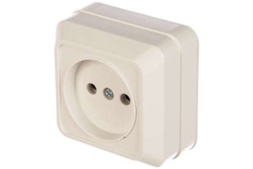 Розетка б/з бел Олимп ОП (керамика) 16А 220В (5/10/200)