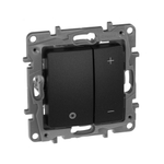 Диммер нажимной универсальный LED 400Вт без нейтрали - антрацит ETIKA Legrand