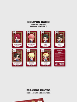товары ENHYPEN - ENHYPEN WORLD COUPON CARD COLLECTION HIGH SCHOOL SPECIAL Version